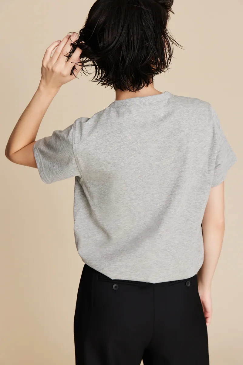 The Iconically Soft Perfect Tee in Heather Grey 5