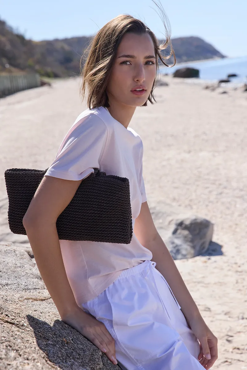 The Iconically Soft Perfect Tee in Peony