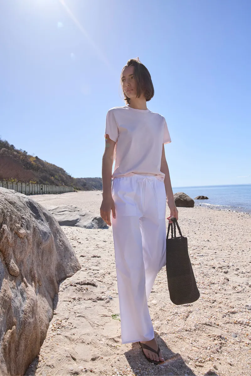 The Iconically Soft Perfect Tee in Peony 3