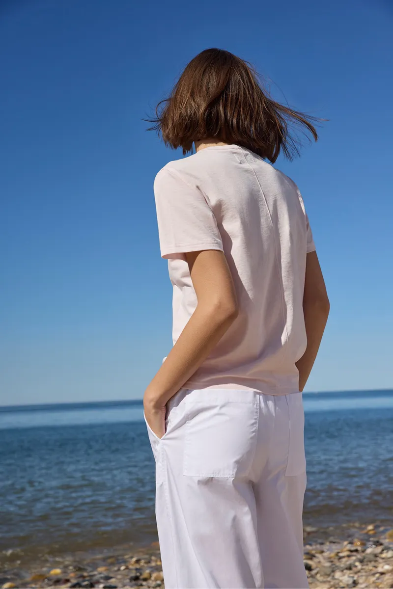 The Iconically Soft Perfect Tee in Peony 6