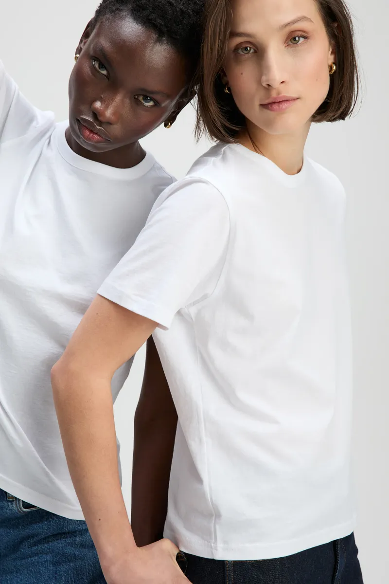 The Iconically Soft Perfect Tee in White 2