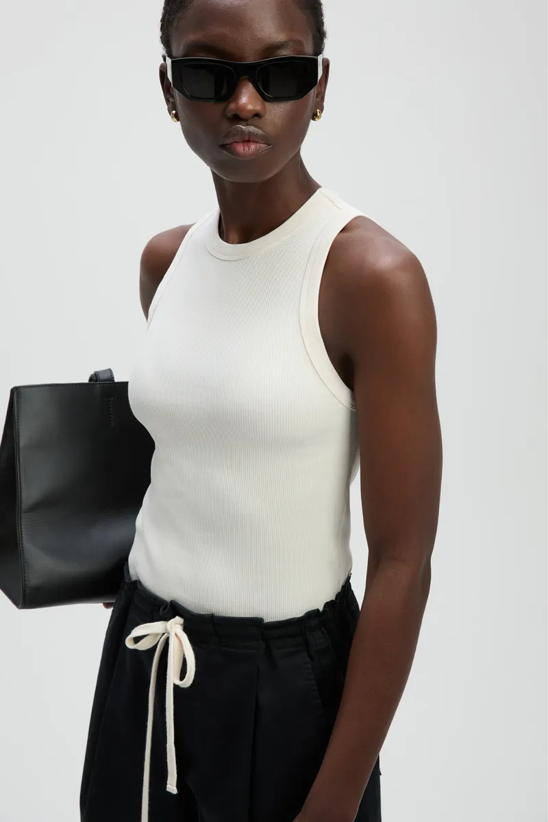 The Not So Basic Tank in Cream 4