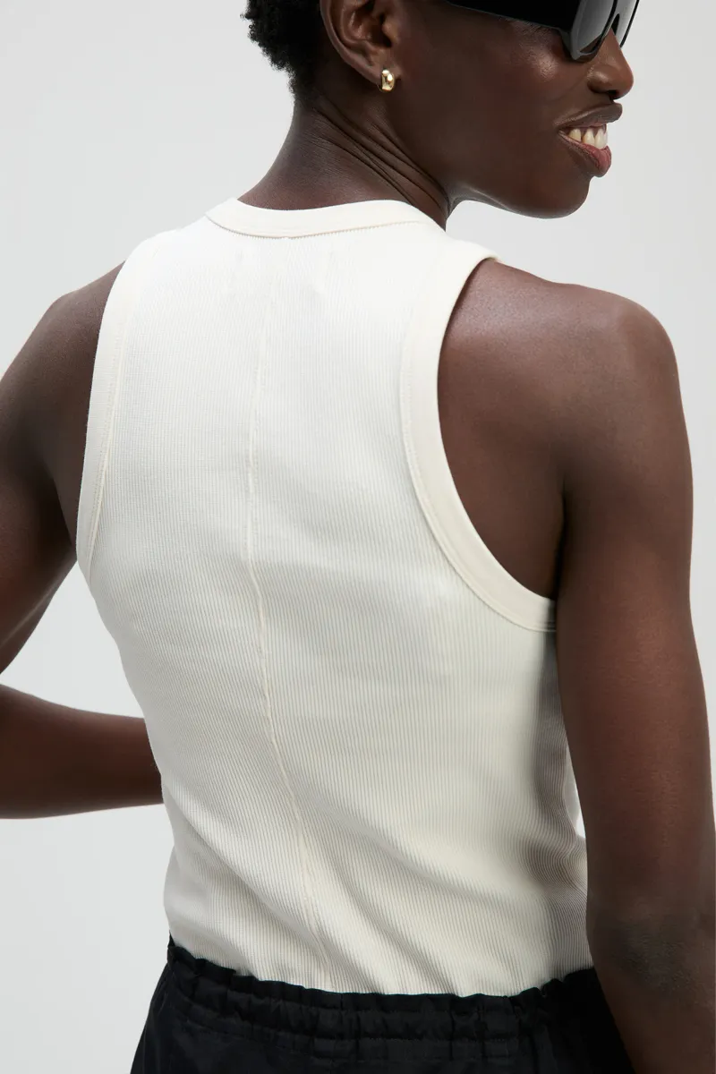 The Not So Basic Tank in Cream 5