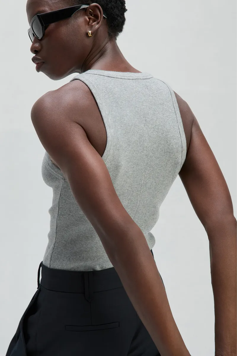 The Not So Basic Tank in Heather Grey 4