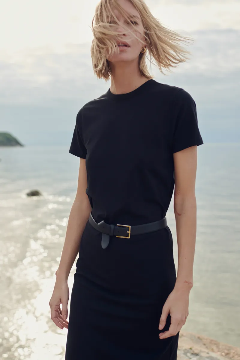 The Perfect Tee Dress in Black 2