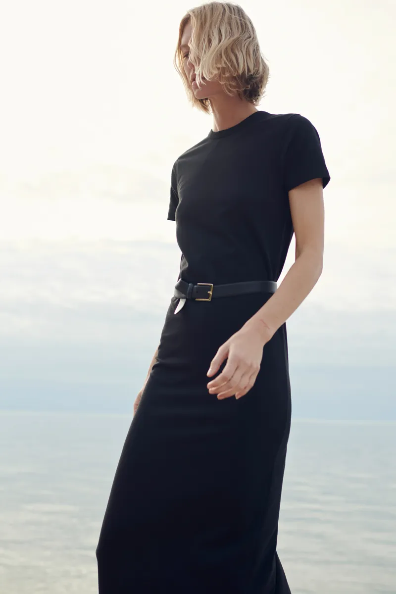 The Perfect Tee Dress in Black 3
