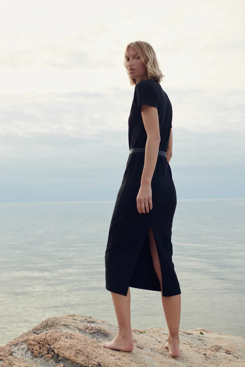The Perfect Tee Dress in Black 4