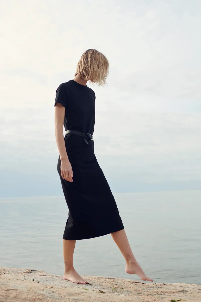 The Perfect Tee Dress in Black 5