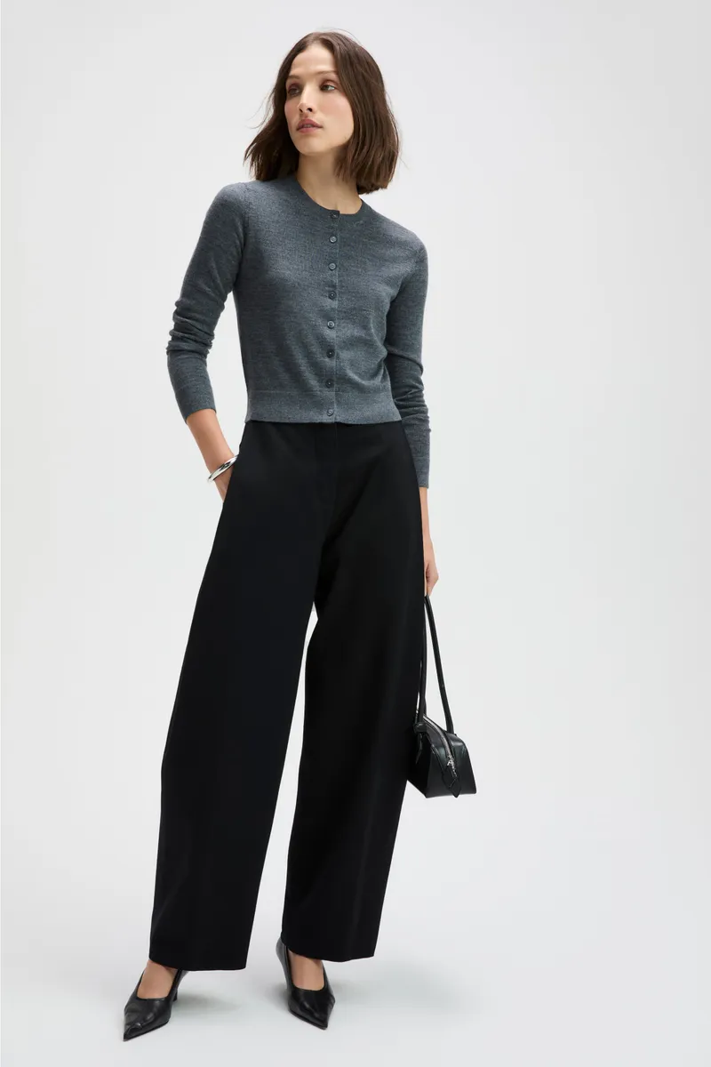 The Refined Cardi in Charcoal 6