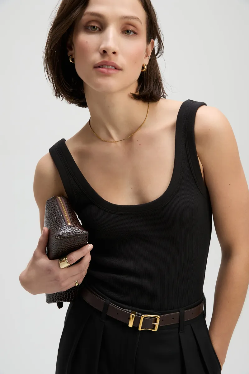 The Scoop It Up Tank in Black