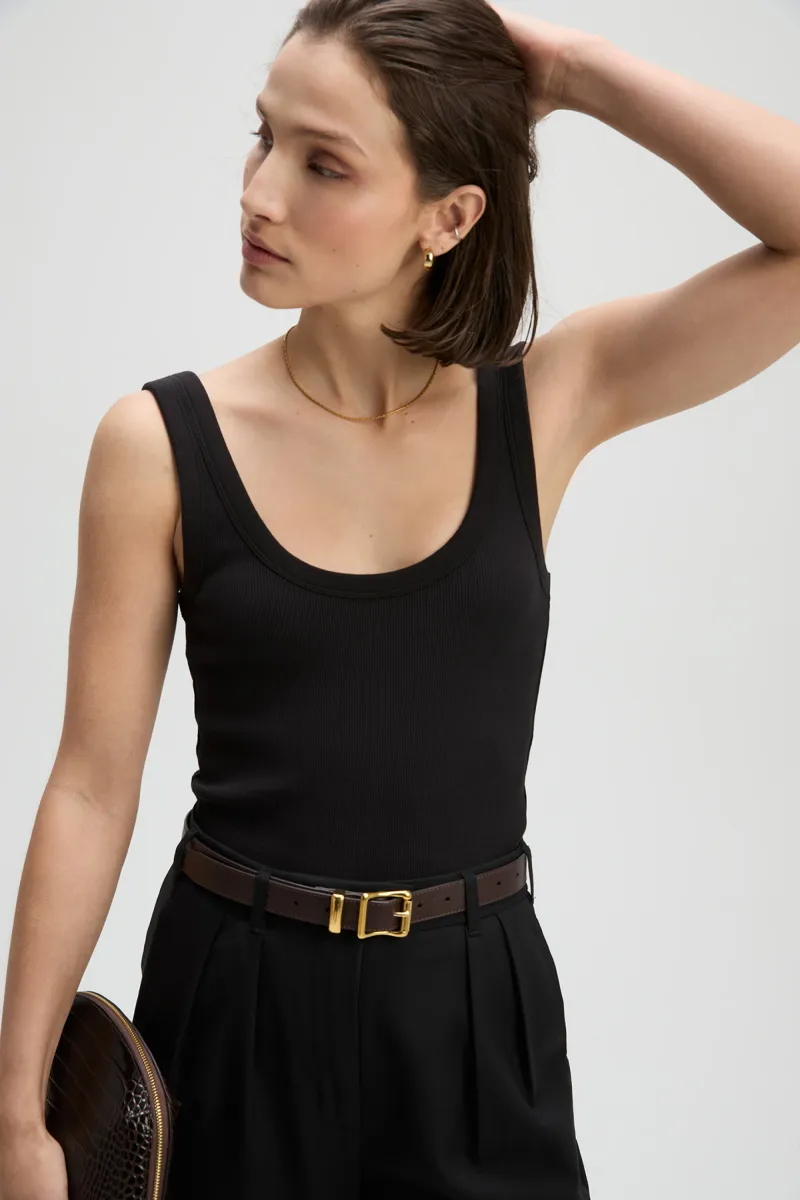 The Scoop It Up Tank in Black 6