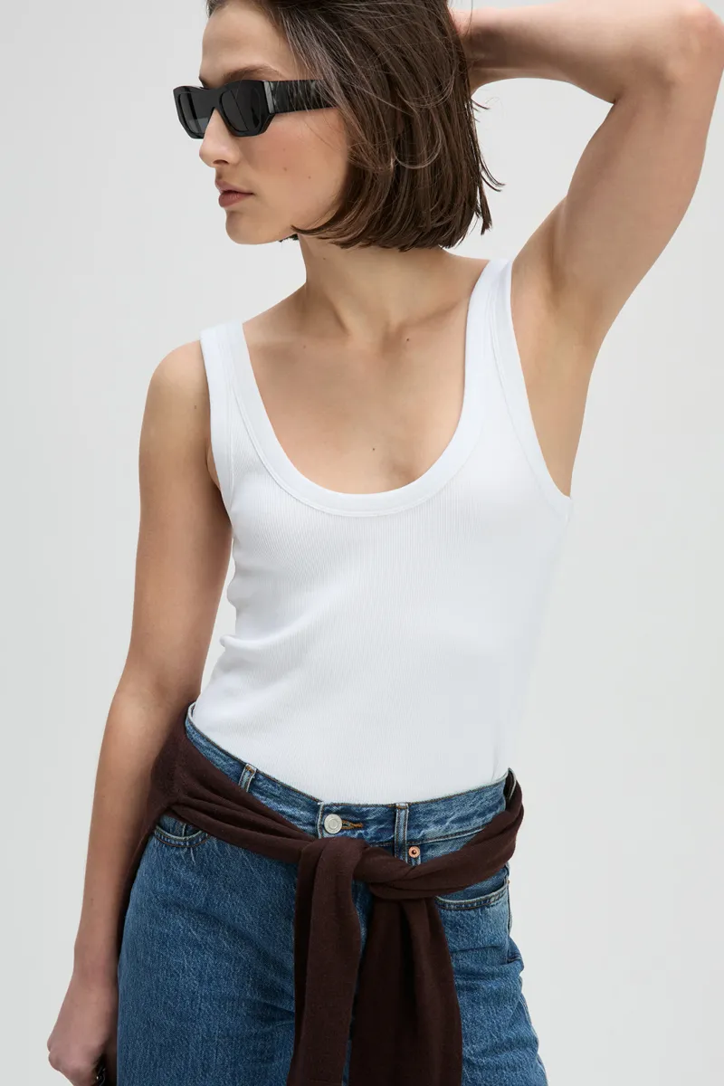 The Scoop It Up Tank in White