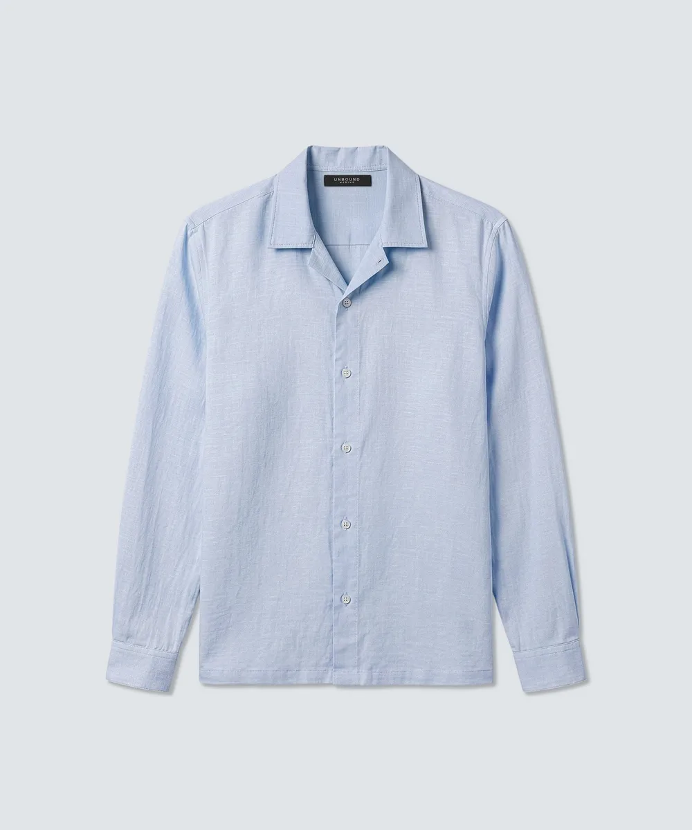 Men’s Merino Linen Button-Up 12