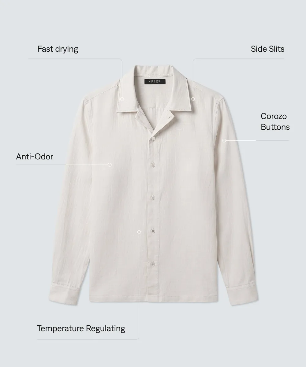 Men’s Merino Linen Button-Up 13