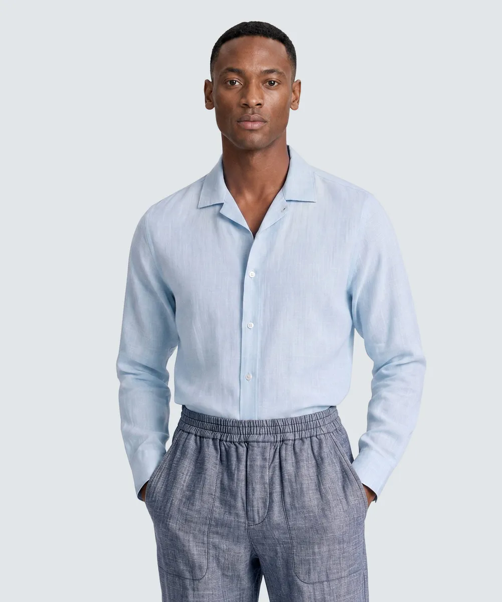 Men’s Merino Linen Button-Up 10