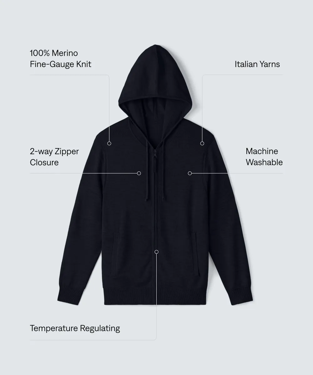Men's Knit Merino Hoodie 18