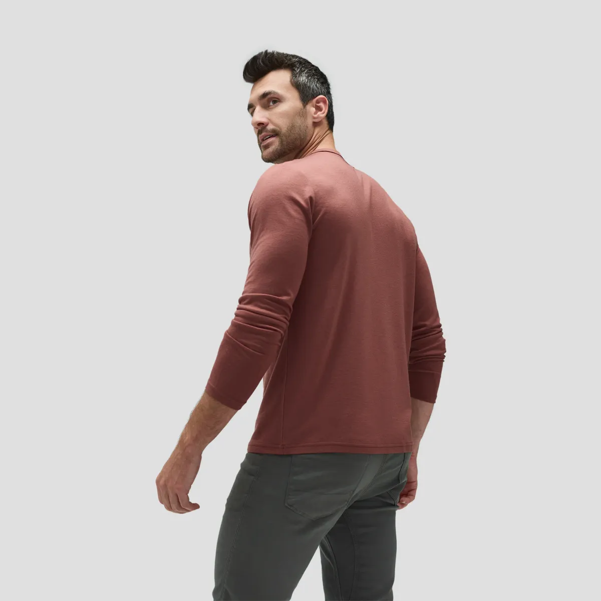 Men's Long Sleeve Merino Crew 22