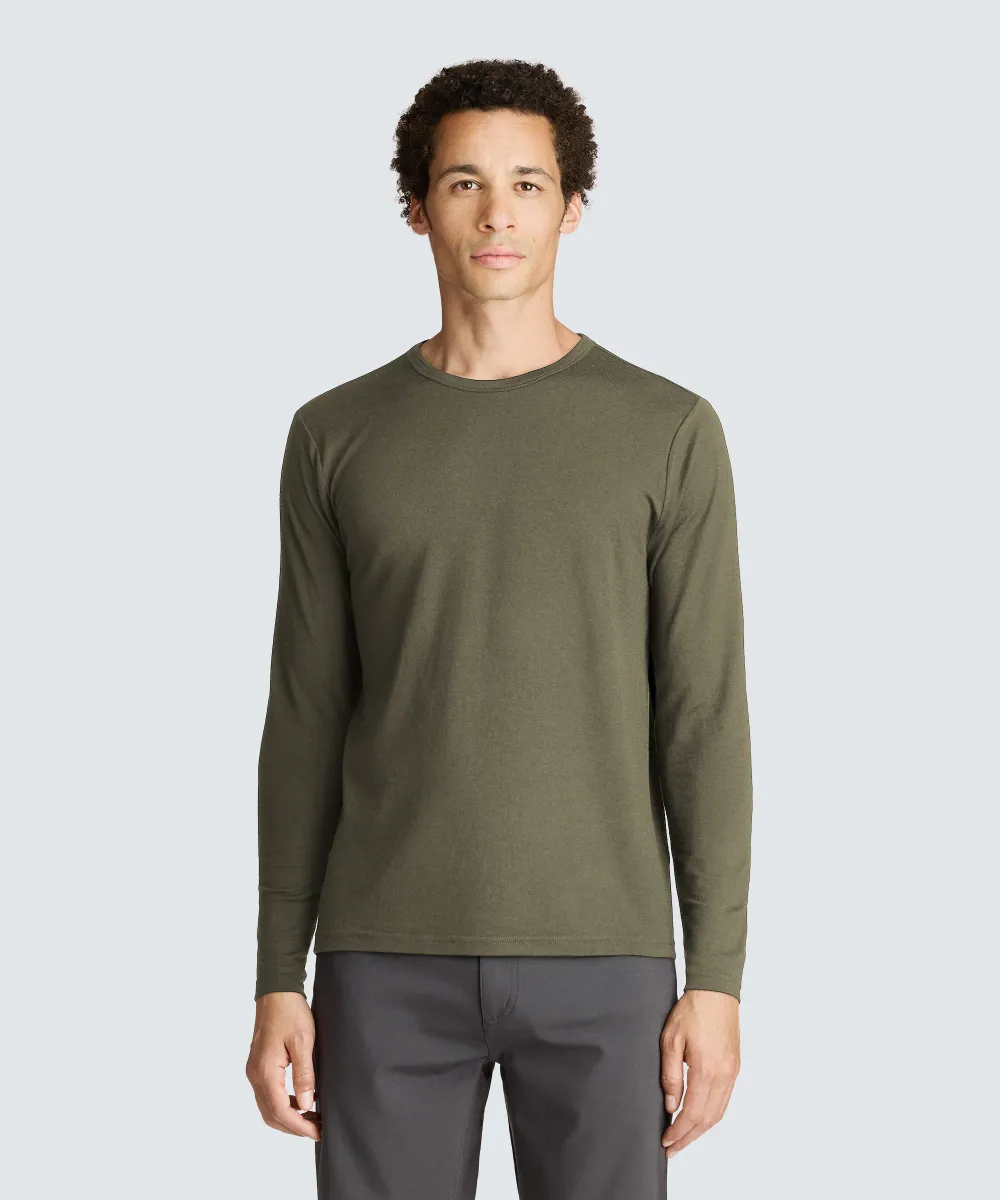 Men's Long Sleeve Merino Crew 30