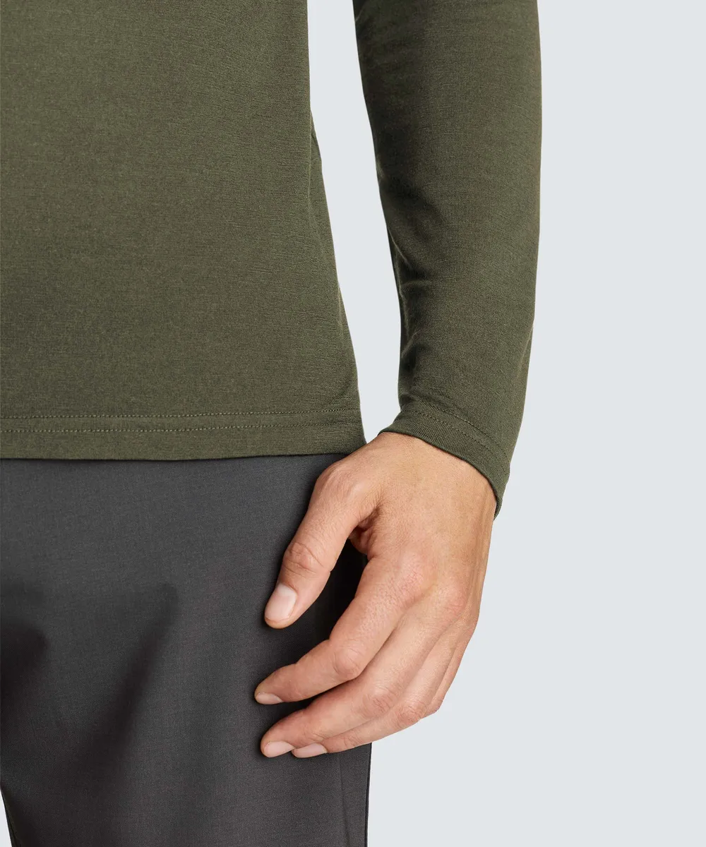 Men's Long Sleeve Merino Crew 34