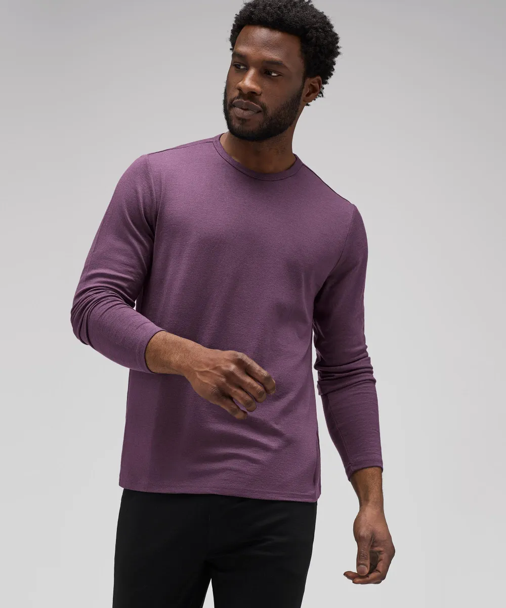 Men's Long Sleeve Merino Crew 36