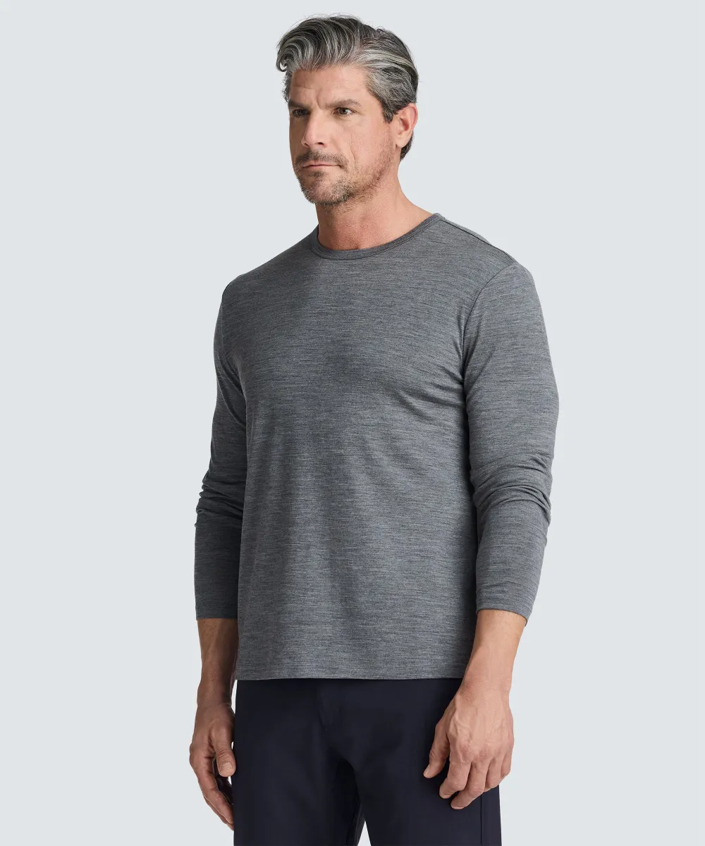 Men's Long Sleeve Merino Crew 66