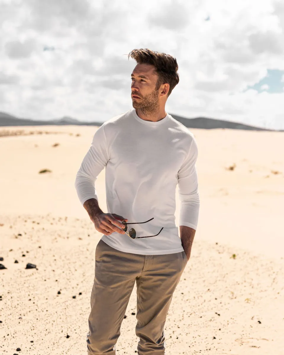 Men's Long Sleeve Merino Crew 9