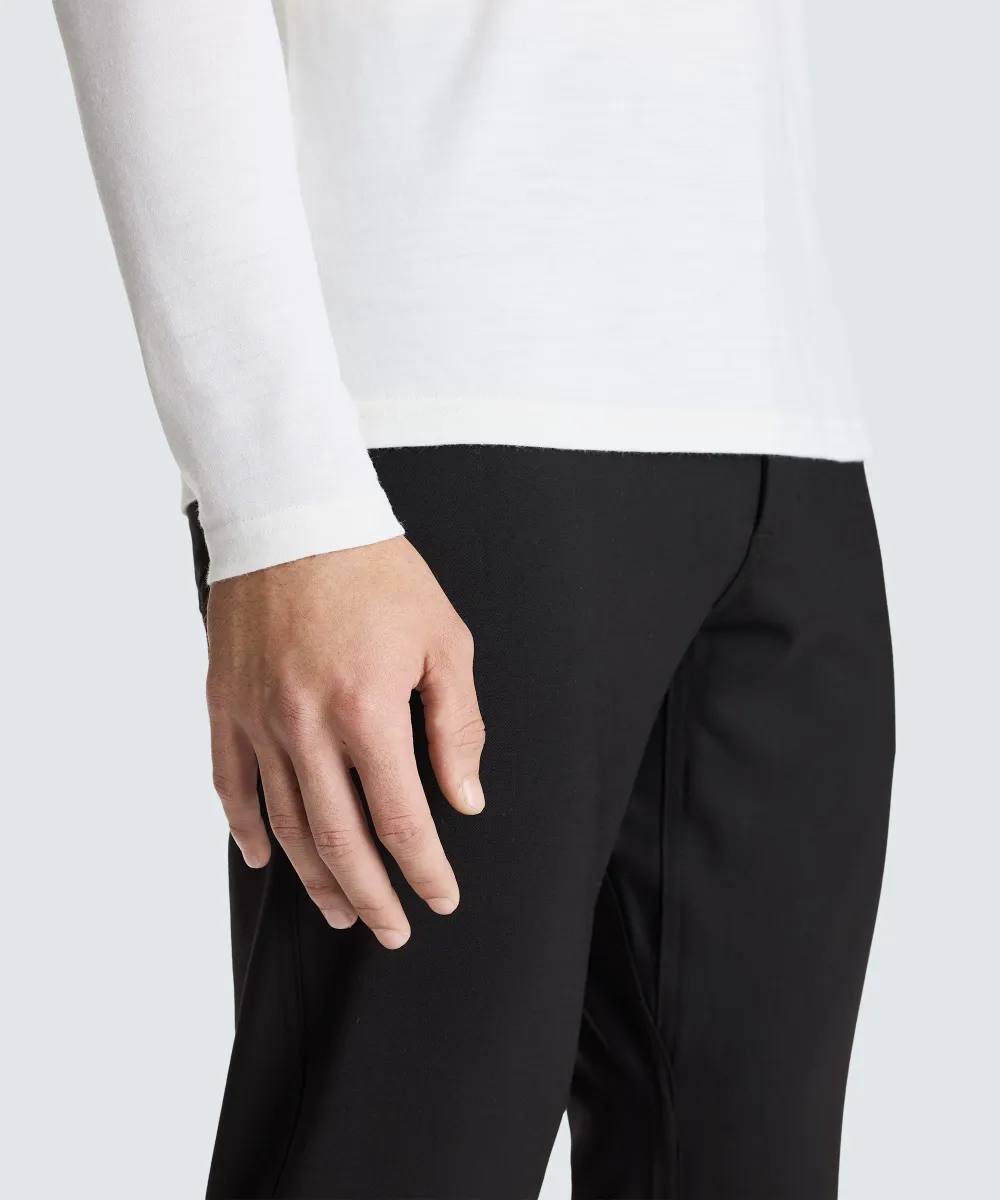 Men's Long Sleeve Merino Crew 10