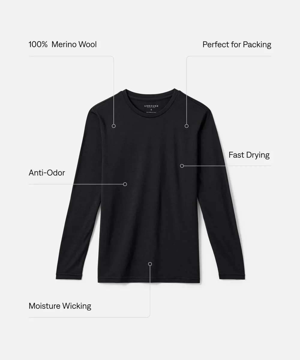 Men's Long Sleeve Merino Crew 97