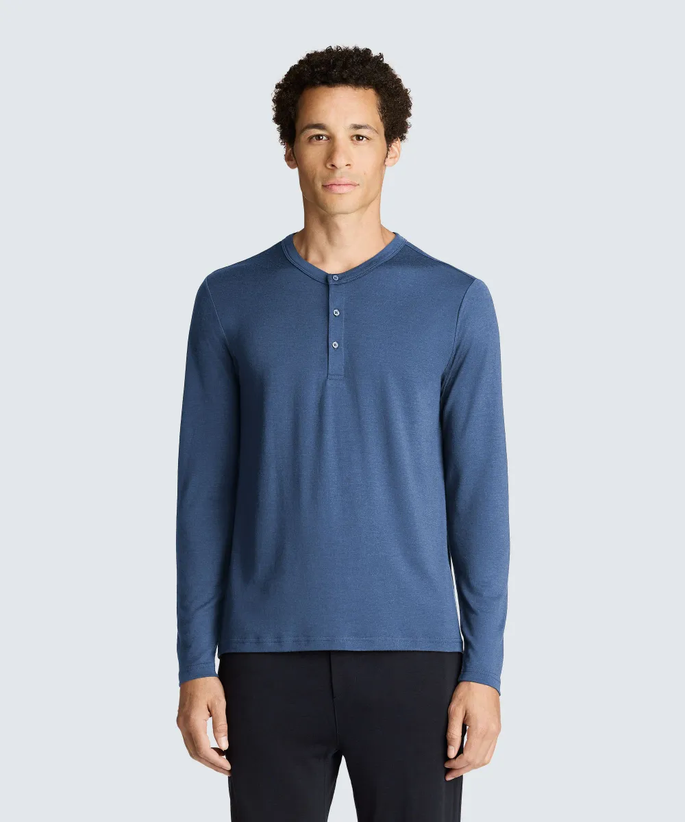 Men's Long Sleeve Merino Henley 11