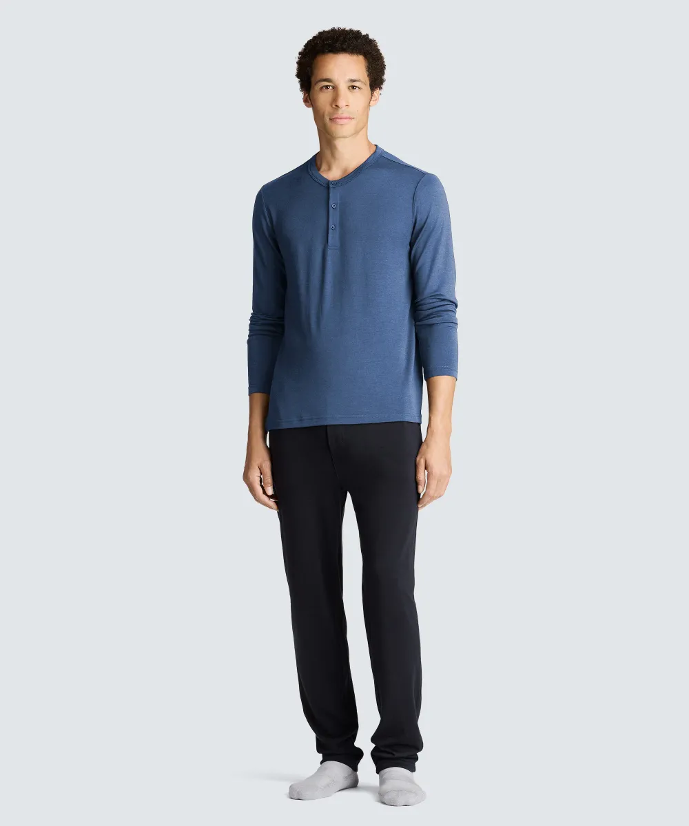 Men's Long Sleeve Merino Henley 12