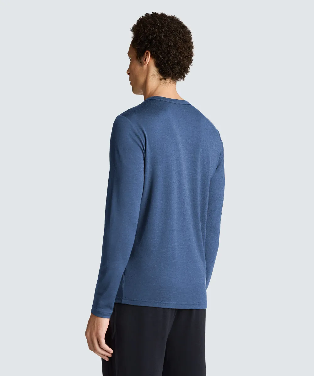 Men's Long Sleeve Merino Henley 14