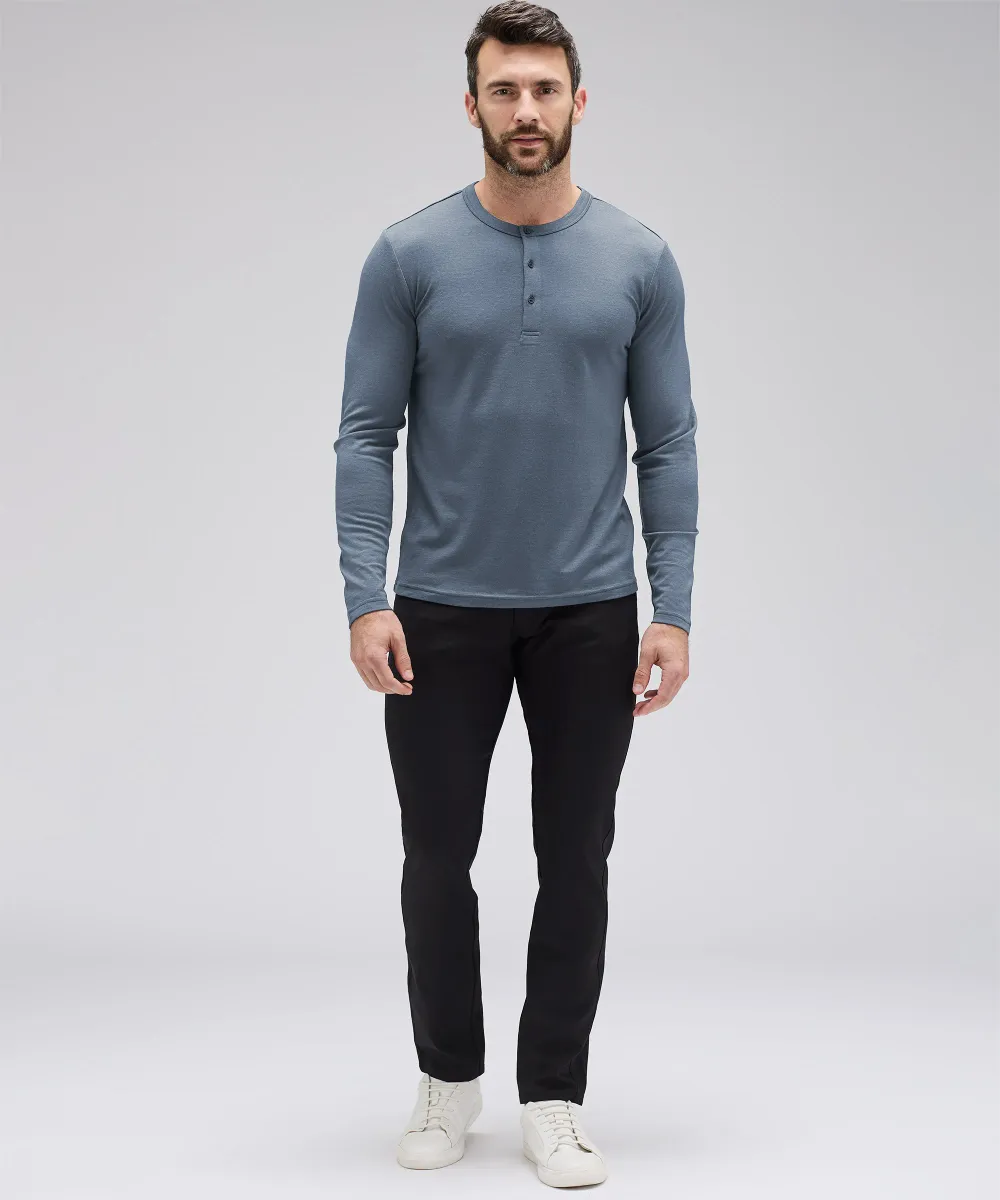 Men's Long Sleeve Merino Henley 17