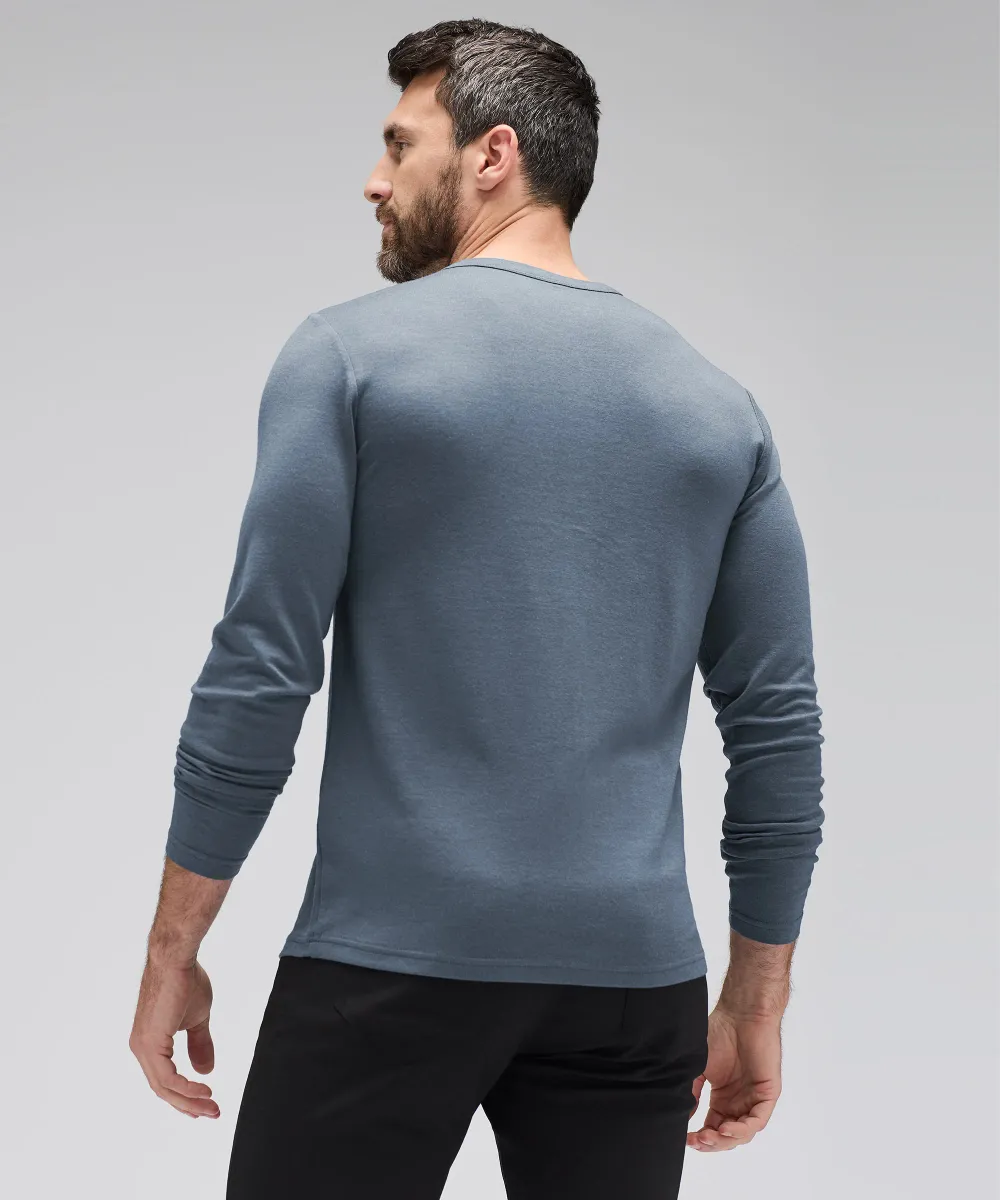 Men's Long Sleeve Merino Henley 20