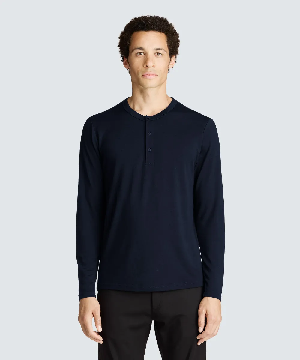 Men's Long Sleeve Merino Henley 27