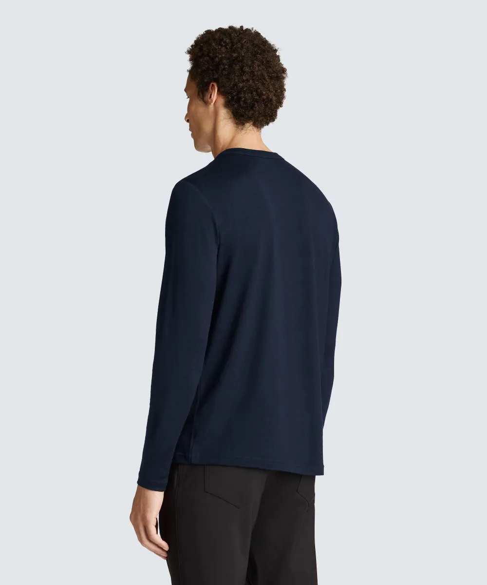 Men's Long Sleeve Merino Henley 30