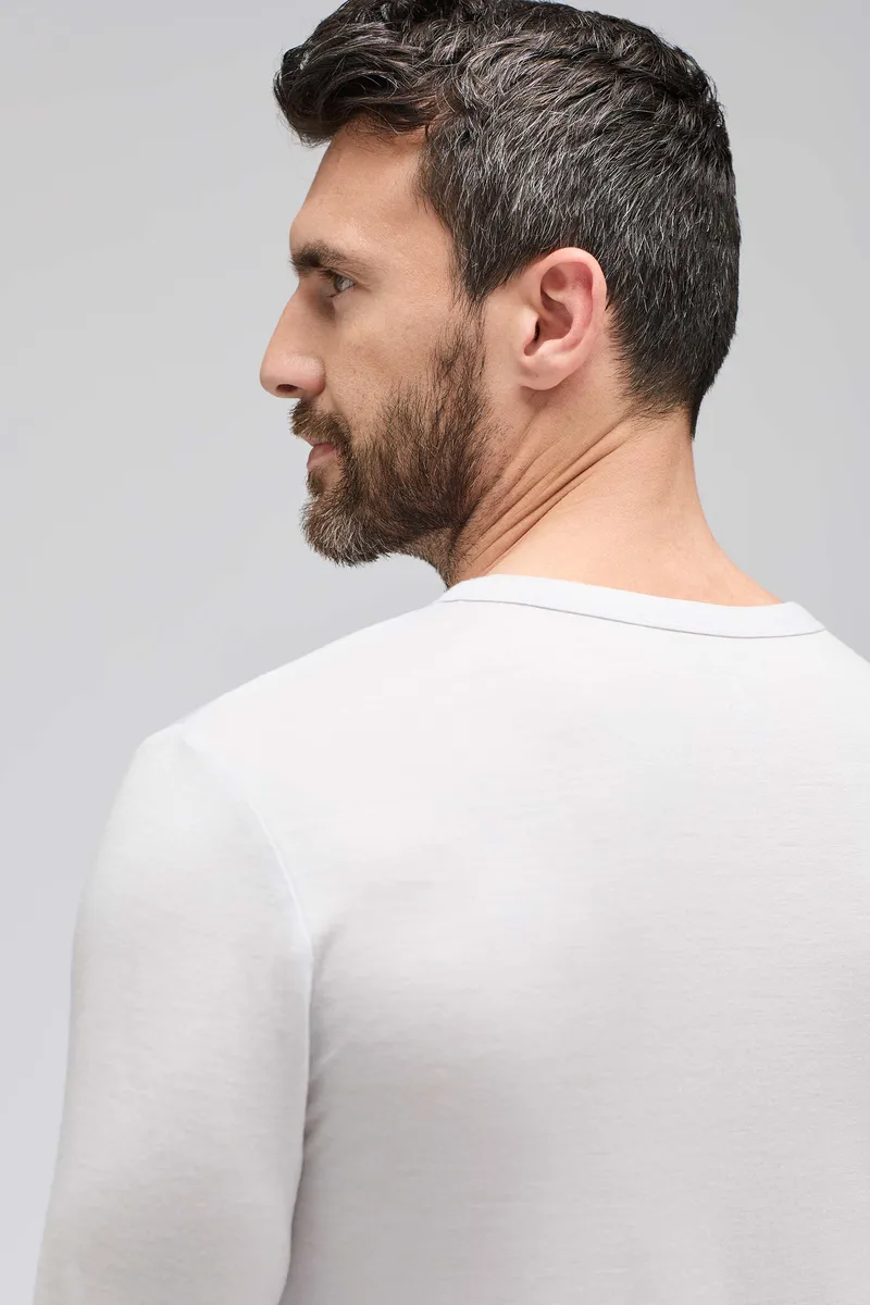 Men's Long Sleeve Merino Henley 36