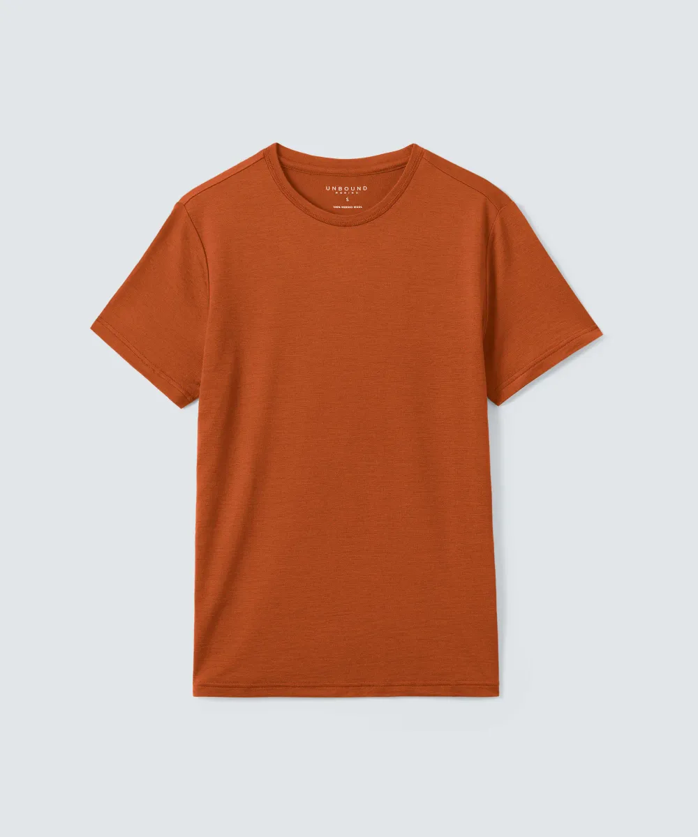Men's Merino Crew Neck T-Shirt 114