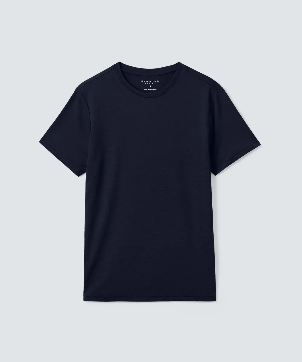 Men's Merino Crew Neck T-Shirt 91