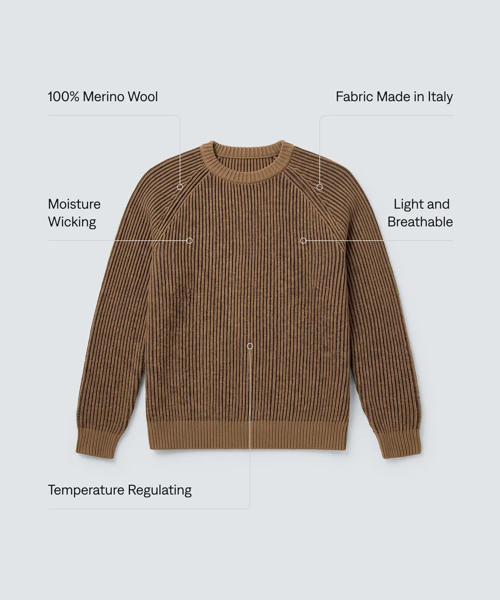 Men's Merino Fisherman Sweater 14