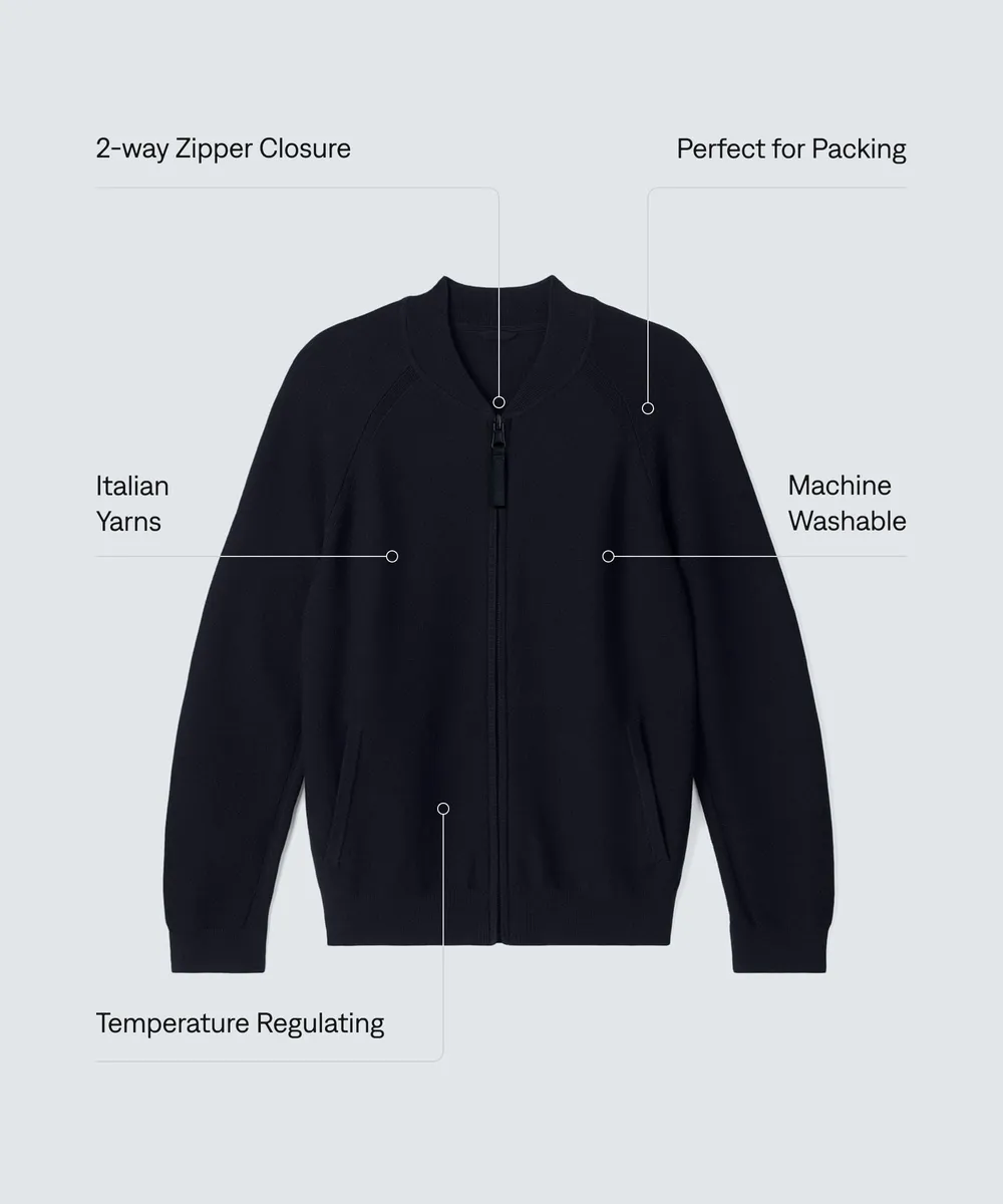Men's Merino Knit Bomber 10