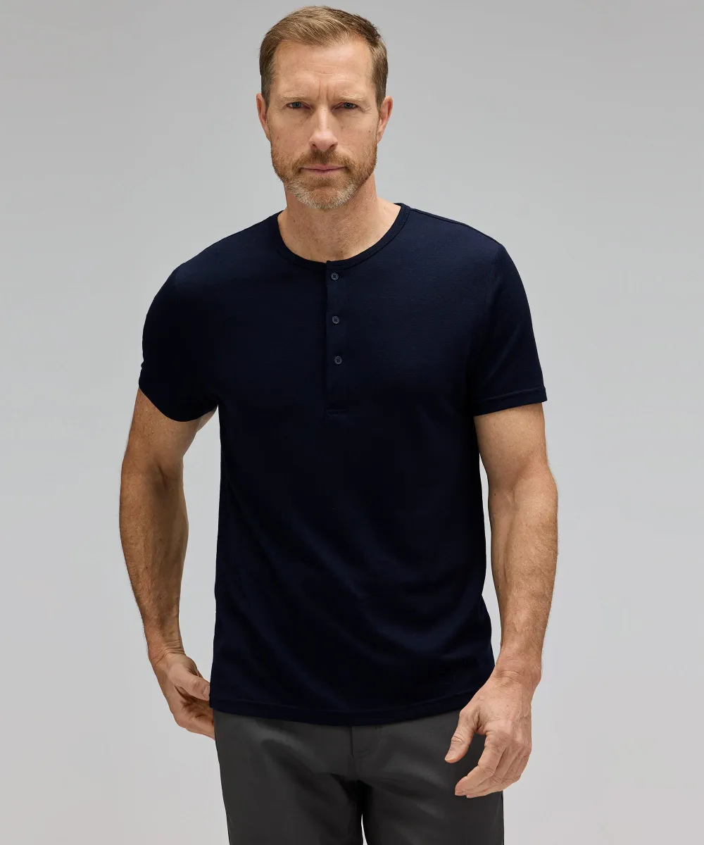 Men's Merino Short Sleeve Henley