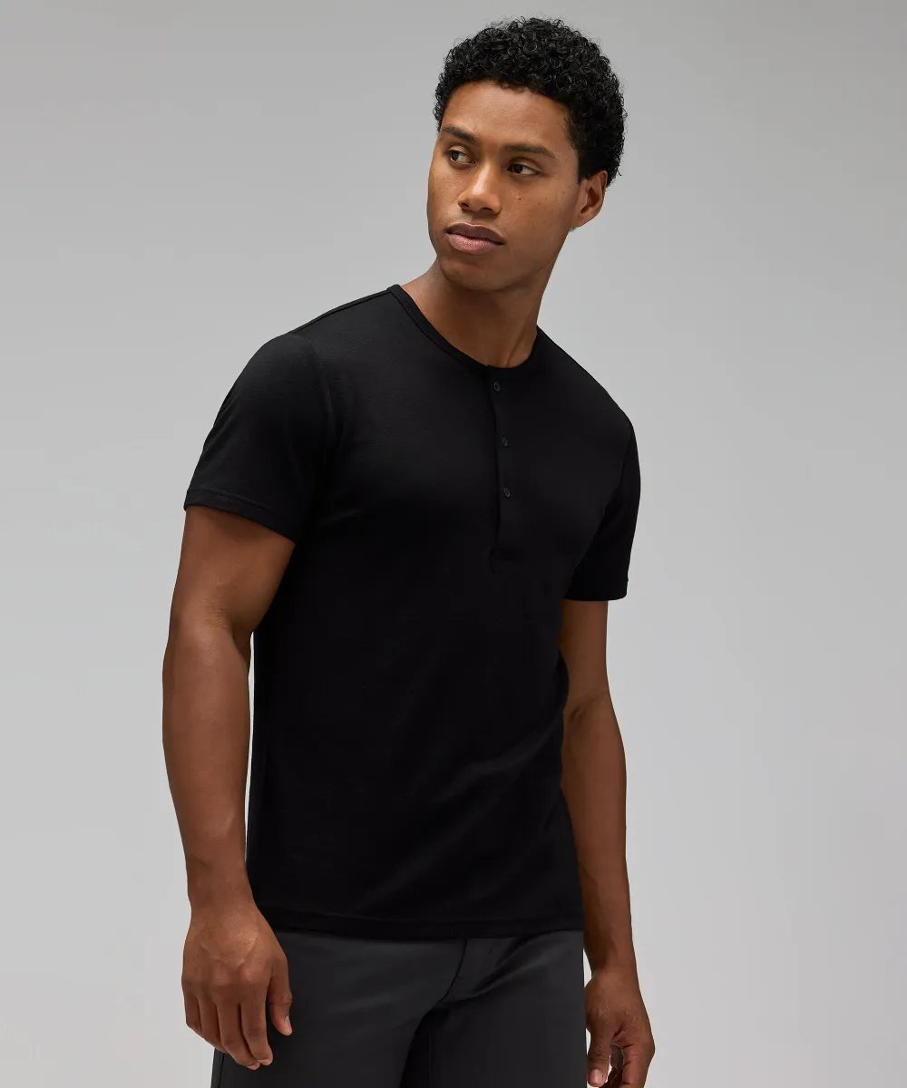 Men's Merino Short Sleeve Henley 21