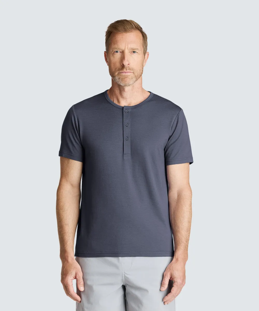 Men's Merino Short Sleeve Henley 29