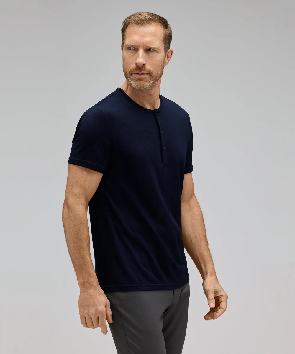 Men's Merino Short Sleeve Henley 4