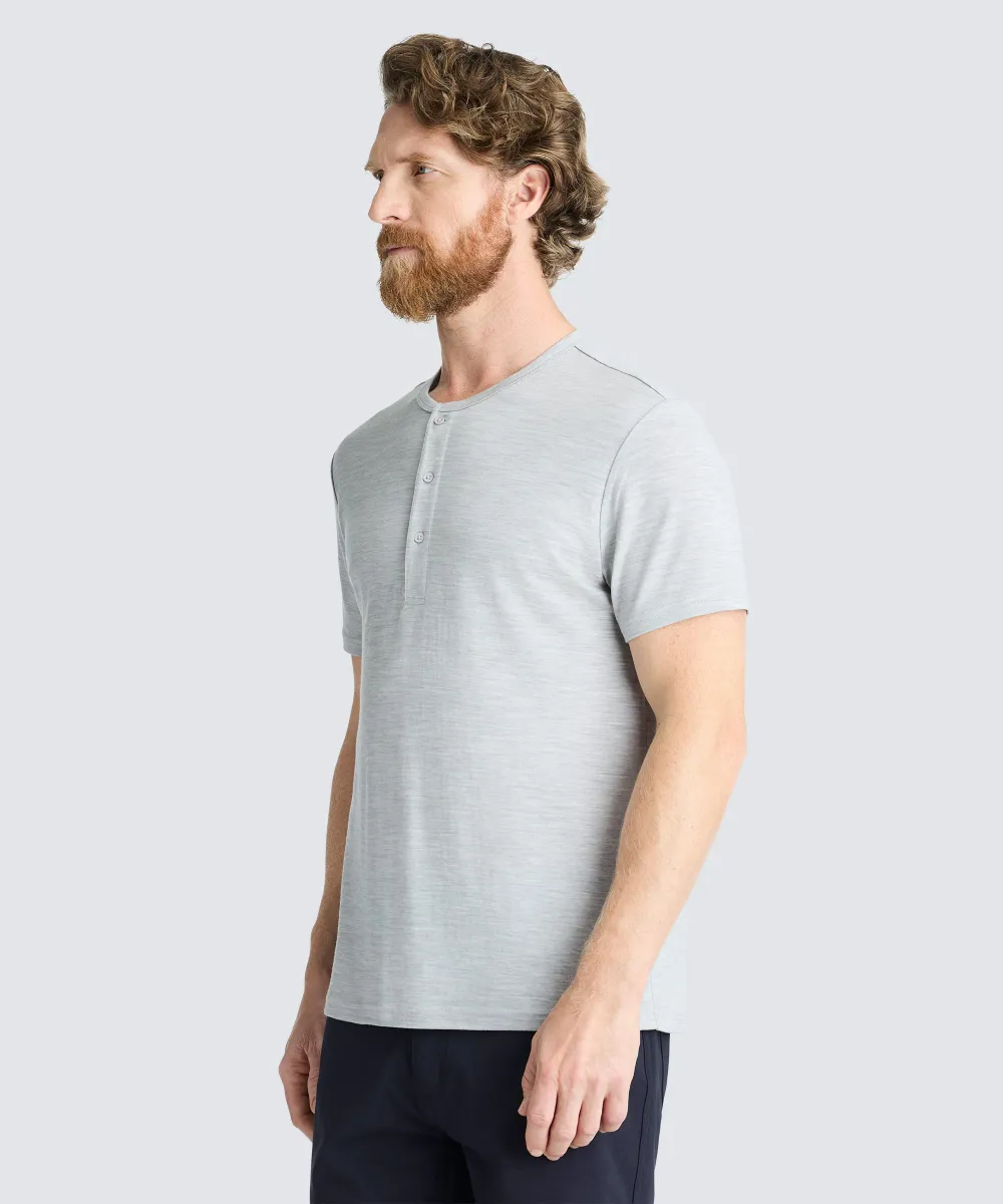 Men's Merino Short Sleeve Henley 40