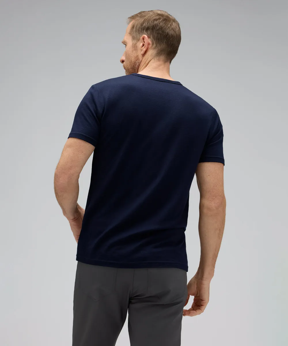 Men's Merino Short Sleeve Henley 5