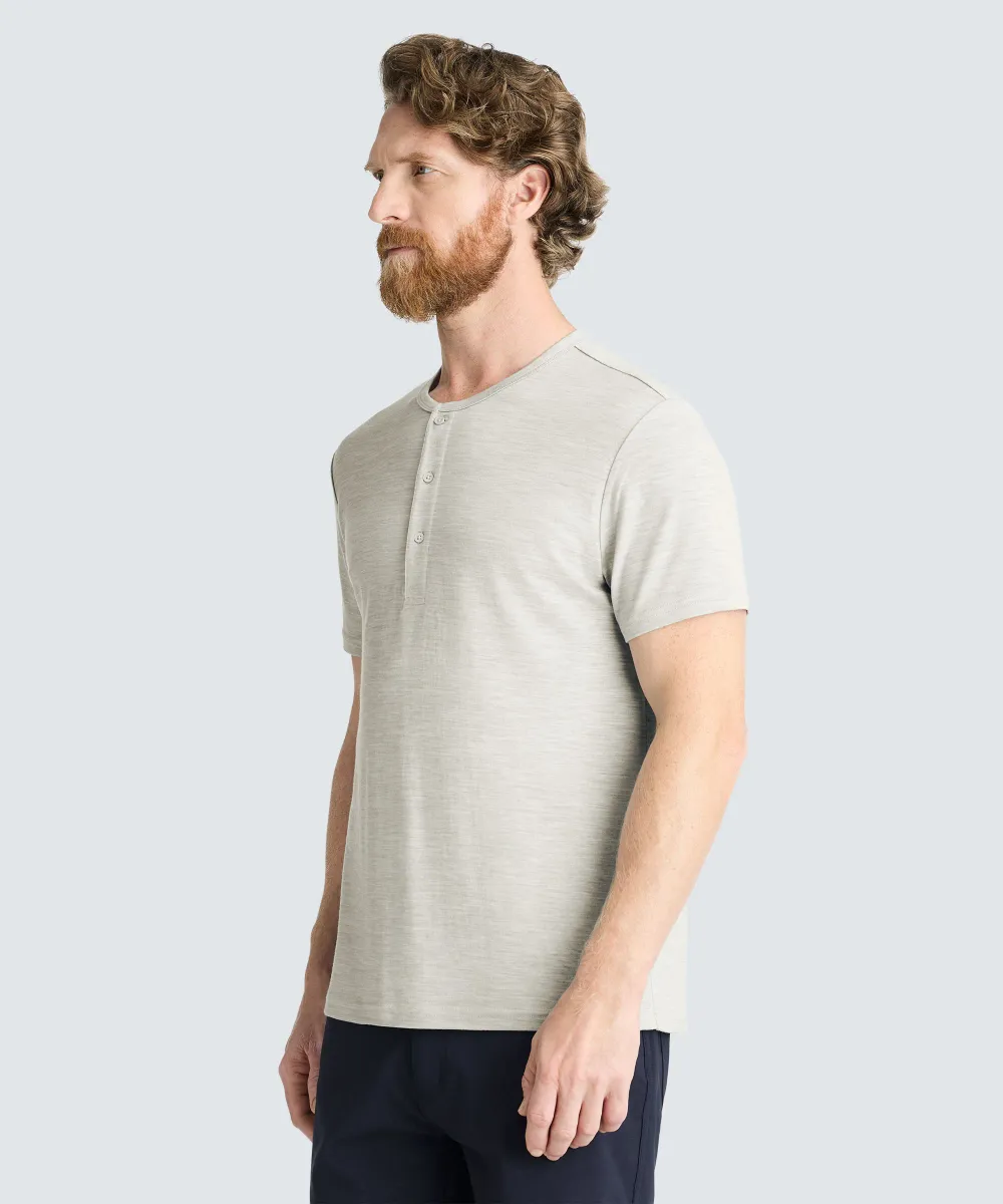 Men's Merino Short Sleeve Henley 47