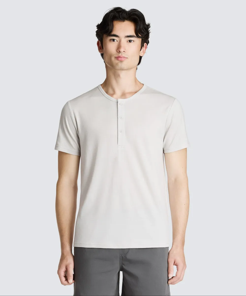 Men's Merino Short Sleeve Henley 7