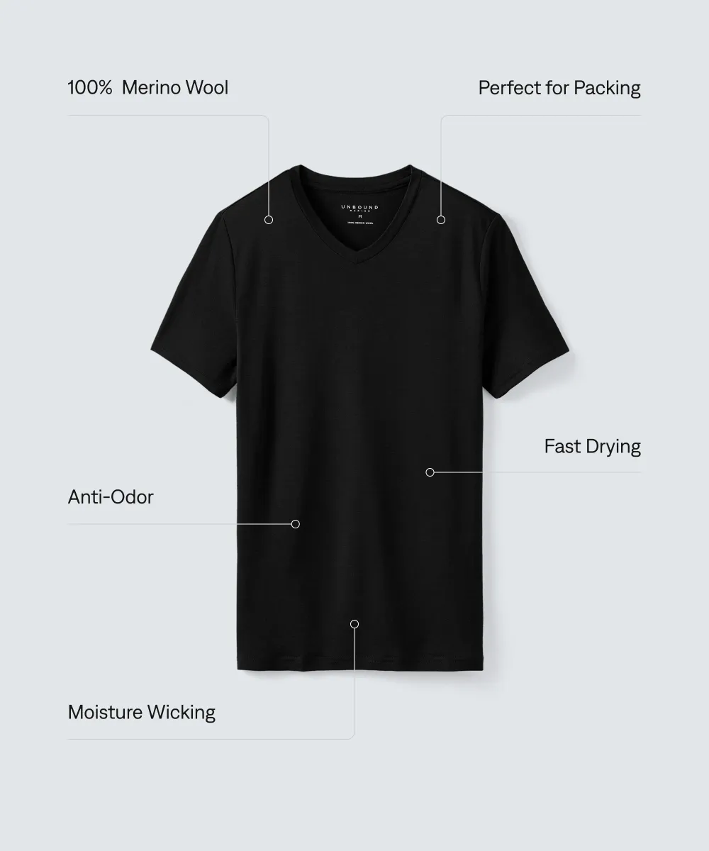 Men's Merino V-Neck T-Shirt 76