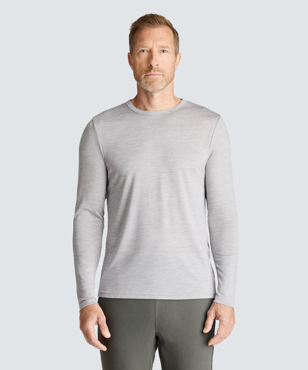 Men's Tall Long Sleeve Merino Crew 18